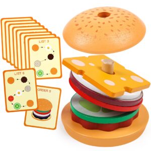 Wooden Stacking Burger Toy