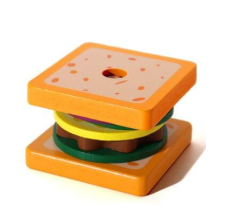 Stack & Play Wooden Sandwich Toy