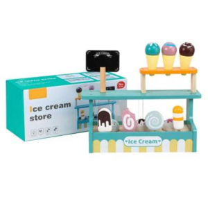 Wooden Ice Cream Store Play Set