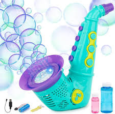 Saxophone bubble machine