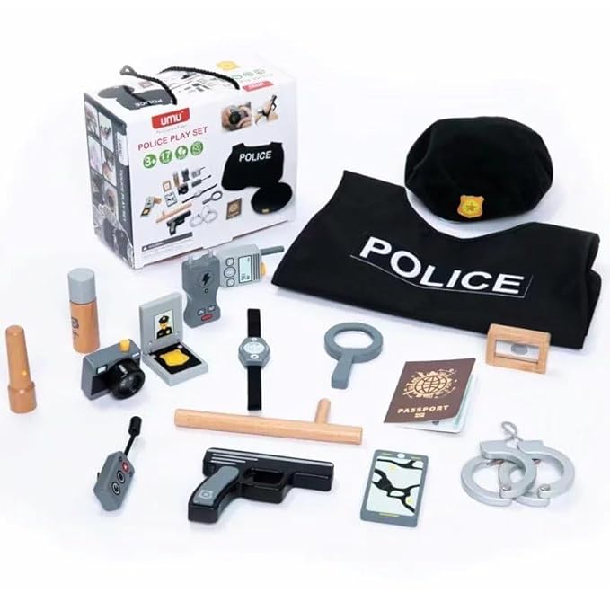Wooden Police Costume Set